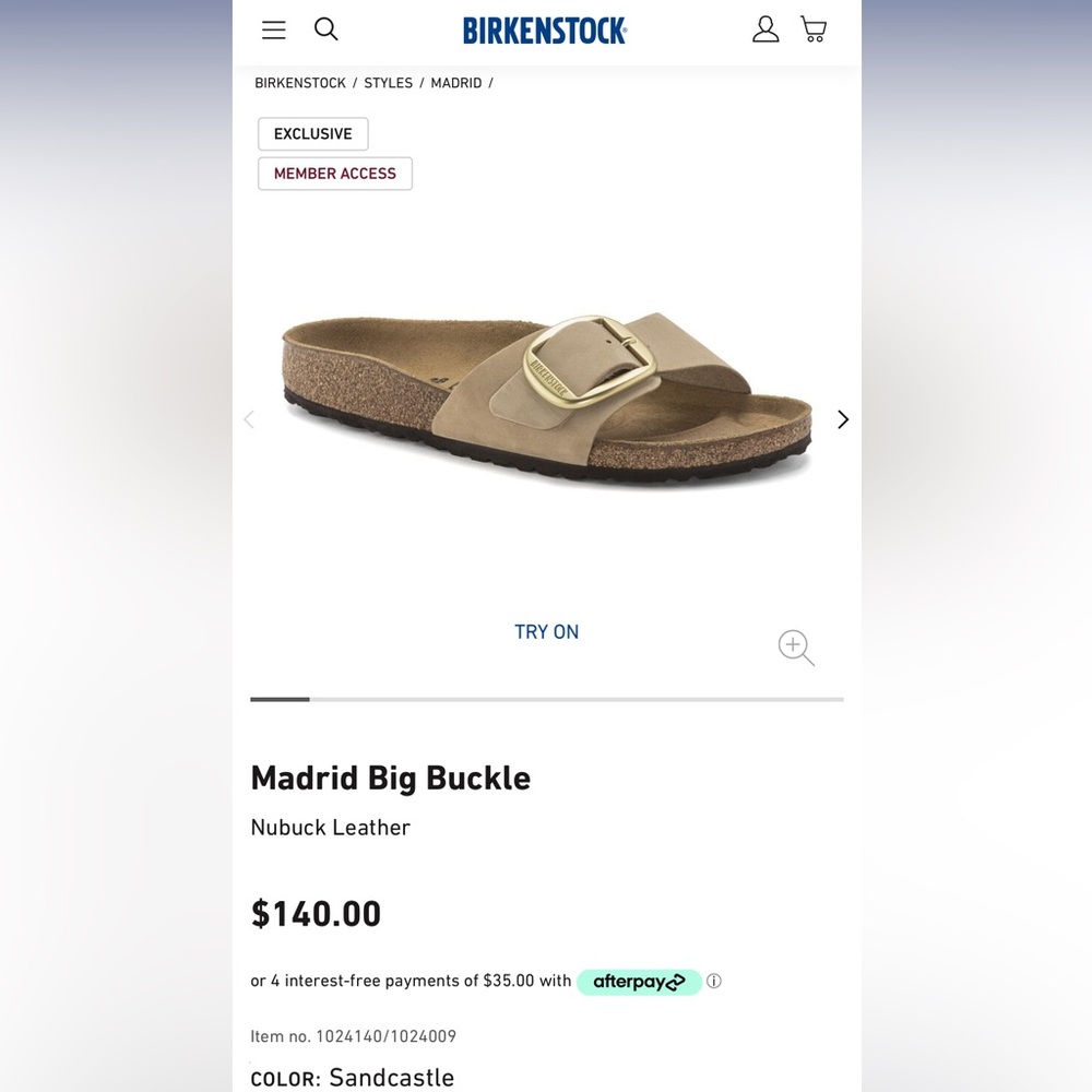 Madrid Big Buckle Birkenstock - Sand Castle